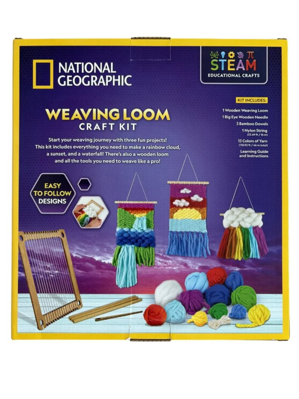 Nat Geo Weaving Loom Arts & Craft Kit | Kids STEM Toys